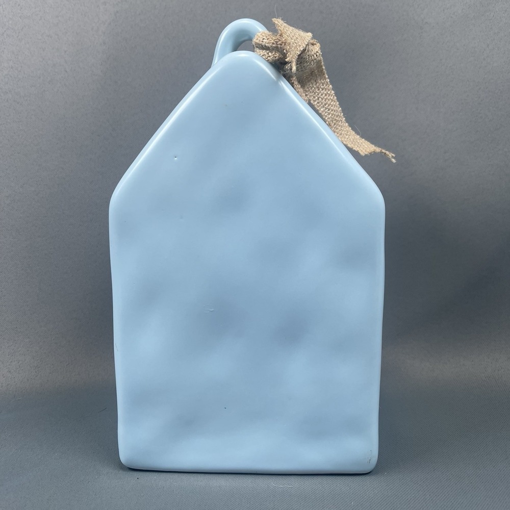 RAE DUNN Bird House Teal Blue TWEET Artisan Collection By Magenta Ceramic - Picture 3 of 6